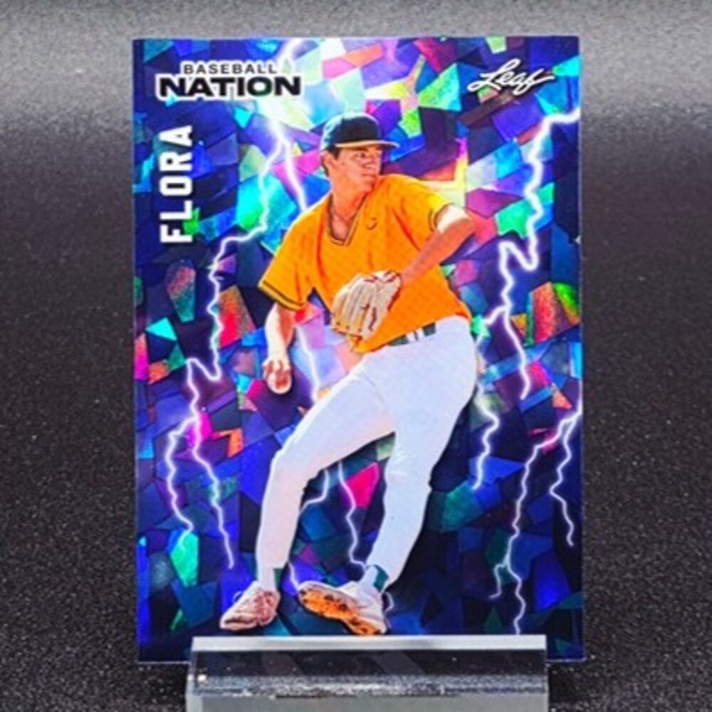 Jackson Flora Poster Purple Cracked Ice 8/35 San Francisco Giants Top Prospect